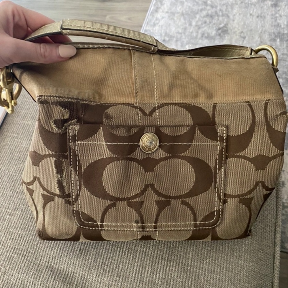 Tan/Brown Coach Purse
